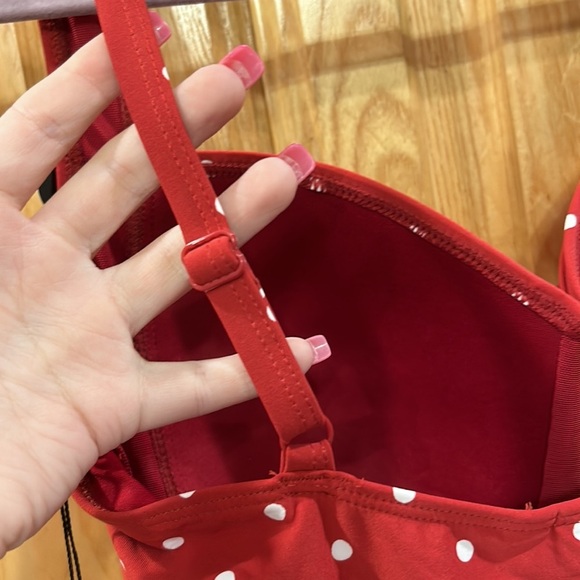 NWT! Niptuck Retro Polka Dot One Piece Swim - Picture 9 of 11